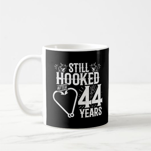 Mug Joyeux 44e Anniversaire aux couples mariés depuis  (Gauche)