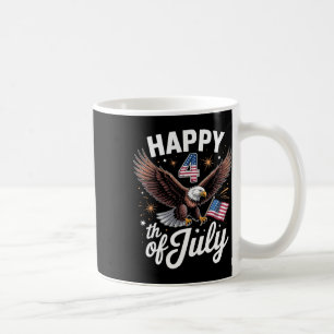 Mug Joyeux 4 juillet Aigle Drapeau États-Unis Indépend