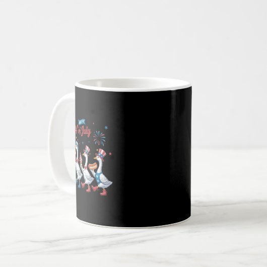 Mug Joyeux 4 juillet Canards Fête de l'Indépendance Am (Devant gauche)