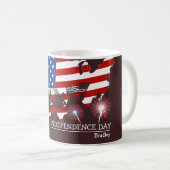 Mug Joyeux 4 juillet fête de l'Indépendance (Devant droit)