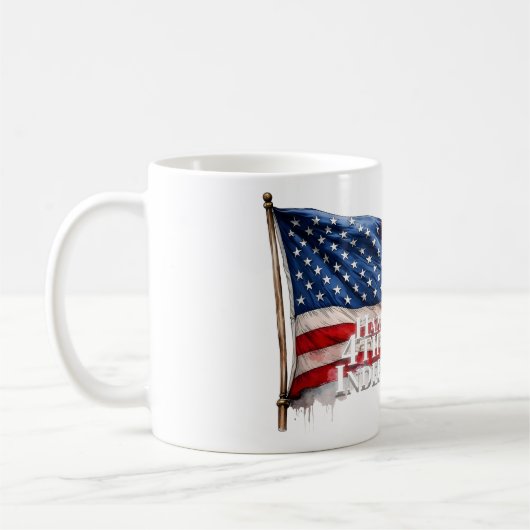 Mug Joyeux 4 juillet - Jour de l'Indépendance (Gauche)