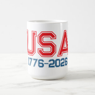 Mug Joyeux 4 juillet Jour de l'Indépendance 1776-2026