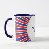 Mug Joyeux 4 juillet radiant (Gauche)