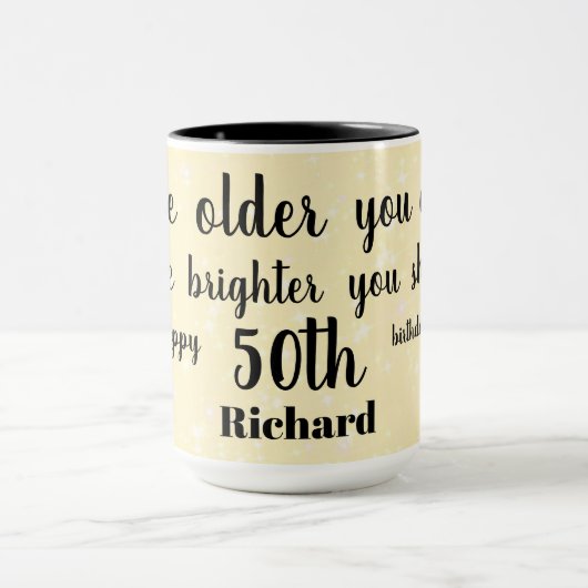 Mug Joyeux 50e anniversaire (Centre)
