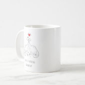 Mug Joyeux 50e anniversaire de Mariage couple Dinosaur (Devant gauche)