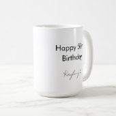 Mug Joyeux 50e anniversaire fête Personnalisé (Devant droit)
