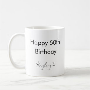 Mug Joyeux 50e Anniversaire Personnalisé