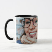 Mug Joyeux 60e anniversaire Script photo personnalisée (Gauche)