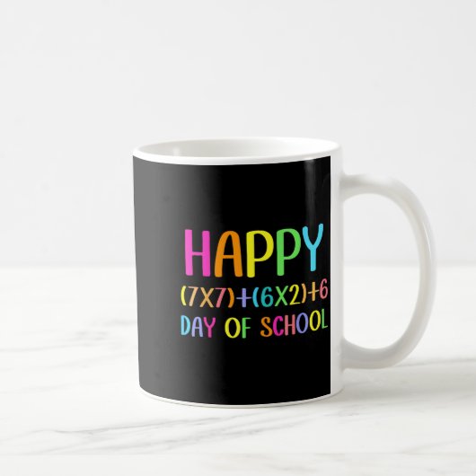 Mug Joyeux 67 Jours D'école Prof De Maths Élèves Six (Droite)