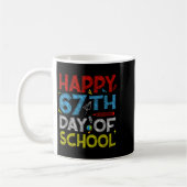 Mug Joyeux 67e jour d'école - Drôles d'élèves enseigna (Gauche)