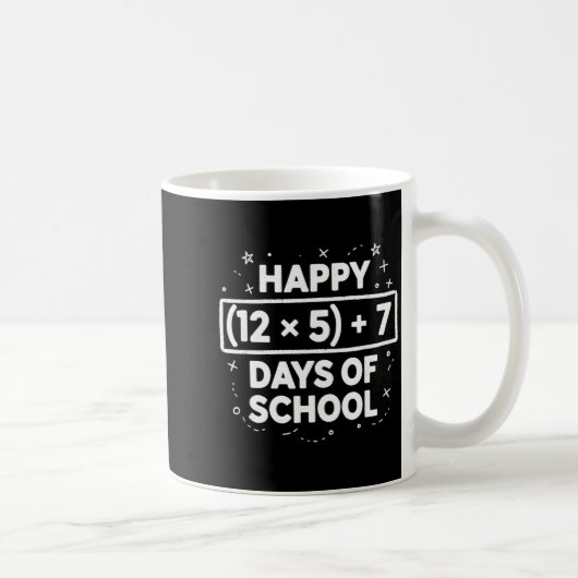 Mug Joyeux 67e jour d'école enseignant élève garçons f (Droite)