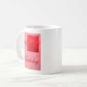 Mug Joyeux 99e anniversaire Dianthus Flower rouge (Devant gauche)