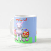 Mug Joyeux agneau de Pâques et paniers (Devant gauche)