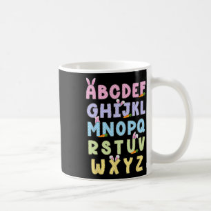 Mug Joyeux alphabet de Pâques Abcs Elemeno pour enseig