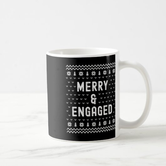 Mug Joyeux & ; Annonce du Fiançailles de Noël (Droite)