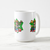 Mug Joyeux Angel Virgo avec Harpe (Devant droit)