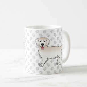 Mug Joyeux Anglais Crème Golden Retriever Chiens et pa