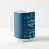 Mug Joyeux animal de Noël sale Ya Great (Devant gauche)