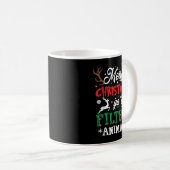 Mug Joyeux animal de Noël sale Ya Xmas Pyjama (Devant droit)