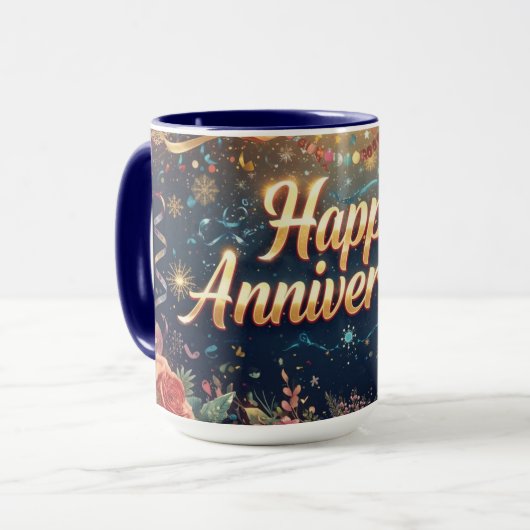 Mug Joyeux Anniversaire (Devant gauche)