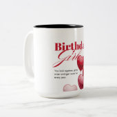 Mug Joyeux Anniversaire (Devant gauche)