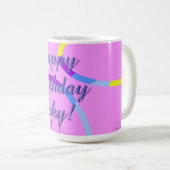 Mug Joyeux anniversaire (Devant droit)