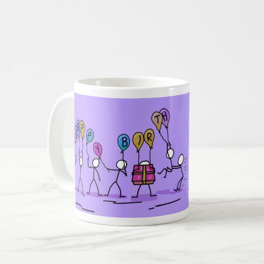 Mug 'Joyeux anniversaire' (Devant gauche)