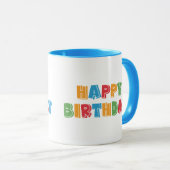 Mug Joyeux anniversaire (Devant droit)