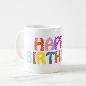 Mug Joyeux anniversaire (Devant gauche)
