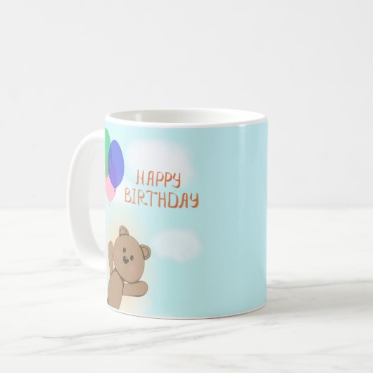 Mug Joyeux anniversaire (Devant gauche)