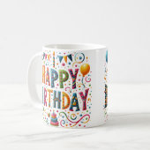 Mug Joyeux anniversaire (Devant gauche)