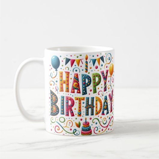 Mug Joyeux anniversaire (Gauche)