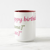 Mug Joyeux anniversaire (Centre)
