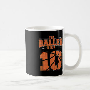 Mug Joyeux anniversaire 10e 10 ans Basketball Garçons