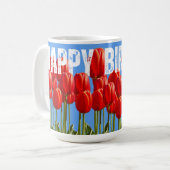 Mug Joyeux anniversaire 15 oz (Devant gauche)