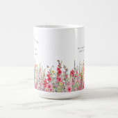 Mug Joyeux Anniversaire 40 ans Fleur de Naissance d'Ao (Centre)