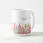 Mug Joyeux Anniversaire 40 ans Fleur de Naissance d'Ao (Devant droit)