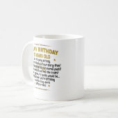 Mug Joyeux anniversaire 50 ans (Devant gauche)
