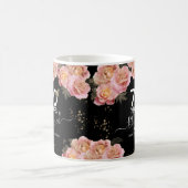 Mug Joyeux anniversaire 70 ans béni rose Floral (Centre)