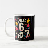 Mug Joyeux Anniversaire 7 Ans J'avais 6 Ans Maintenant (Gauche)