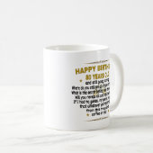 Mug  Joyeux anniversaire 80 ans (Devant droit)