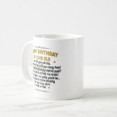 Mug  Joyeux anniversaire 80 ans (Devant gauche)