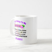 Mug Joyeux Anniversaire À Ma Merveilleuse Fille (Devant gauche)