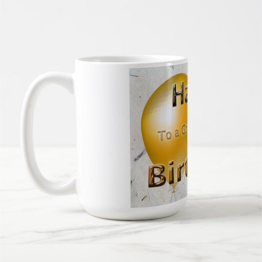 Mug Joyeux anniversaire à un grand employé (Gauche)