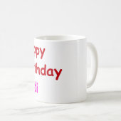 Mug Joyeux anniversaire Aadi (Devant droit)