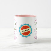 Mug Joyeux Anniversaire Ajouter Année Nom Date Vintage (Centre)