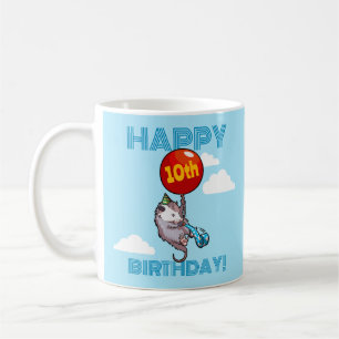 Mug Joyeux anniversaire ! Ajouter L'Âge Opossum & Ball