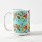 Mug Joyeux Anniversaire Anniversaire Art Orange Poppy  (Gauche)