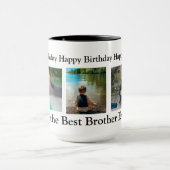 Mug Joyeux anniversaire au meilleur frère jamais (Centre)