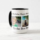 Mug Joyeux anniversaire au meilleur frère jamais (Devant gauche)